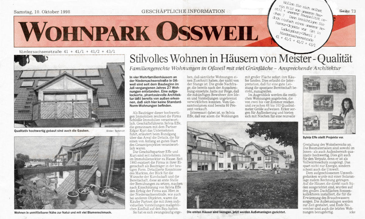 presseartikel vom 10.10.1998