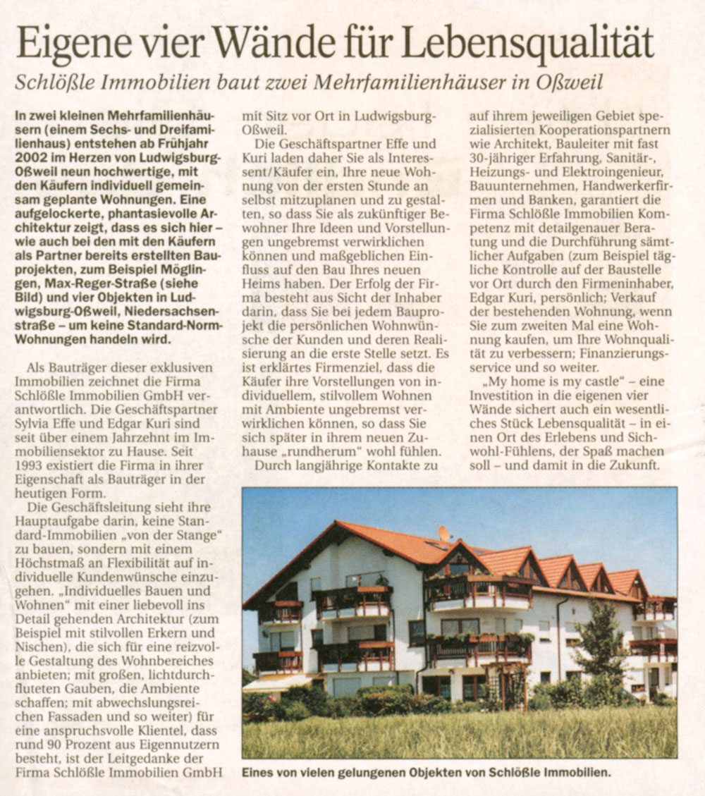 presseartikel vom 12.10.2001